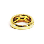 A view of the resizing wings inside the band of The Chelsea Ring in 14 karat gold by Freight
